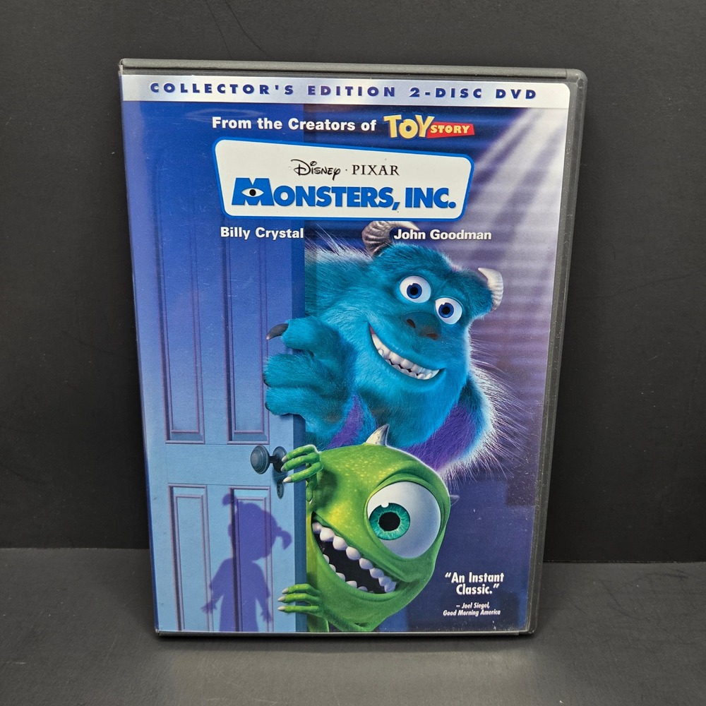 Disney Pixar Monsters Inc DVD Collector's Edition 2-Disc Set Blue Case Vintage